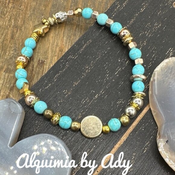 Alquimia Turquoise and Gold Bracelet - Picture 1 of 1